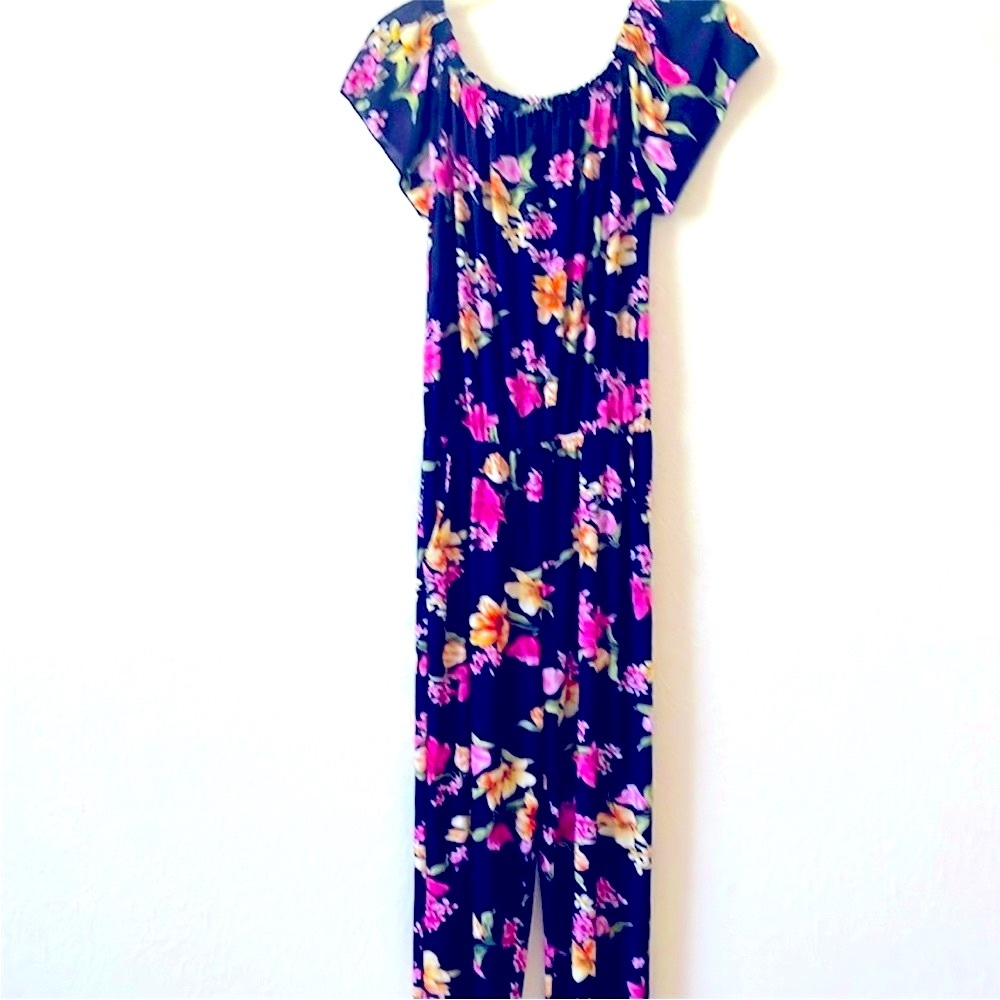 C - Mode Floral Jumpsuit - Women | Color: Floral | Size: M very comfortable